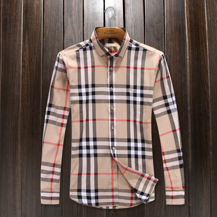 burberry mens long sleeve shirt